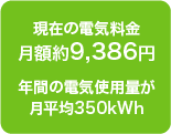 月額11,147円年間の電気使用量が月平均400kWh